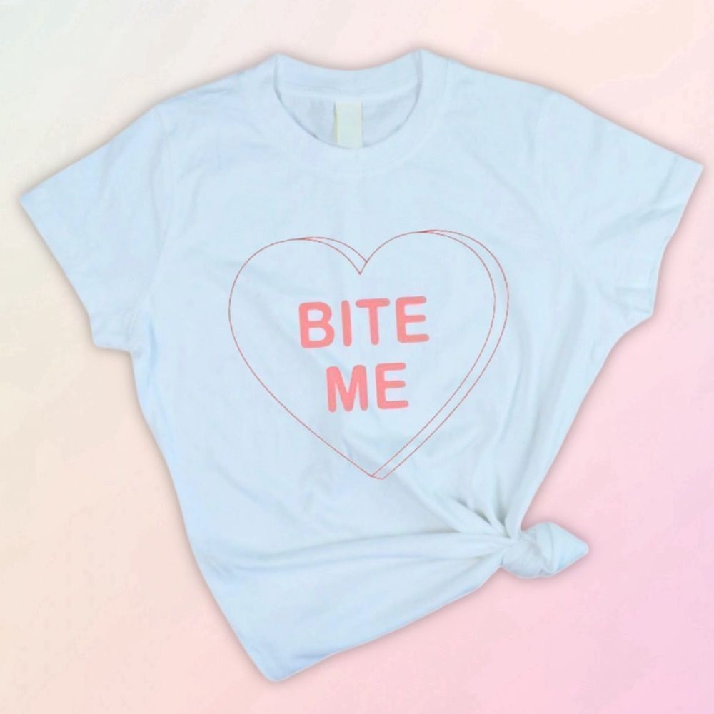 Anti-Valentine’s Day, Conversation Heart Tee, Slim Fit, Size S-3X